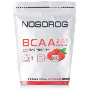 Амінокислота для спорту Nosorog Nutrition BCAA 2:1:1 200 g / 36 servings / Raspberry 912085 фото