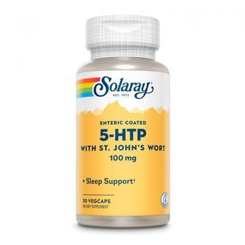 Solaray Guaranteed Potency 5-HTP + St. John's 100mg - 30 vcaps 1472080 фото