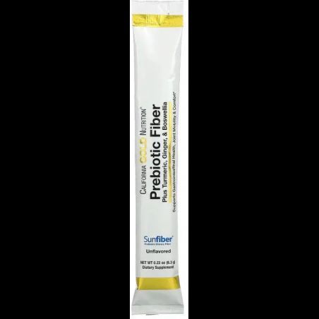California Gold Nutrition Prebiotic Fiber Plus Turmeric Ginger & Boswellia Пребиотическая клетчатка плюс куркума имбирь и босвел 1052552 фото