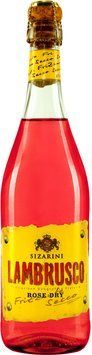 Вино ігристе Sizarini Lambrusco, рожеве сухе, 0.75л 10.5% (DIS8004810976489) 1179266 фото
