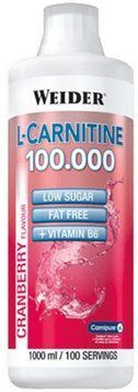 Жиросжигатель Weider BodyShaper L-Carnitine 100.000 1000 ml /100 servings/ Cranberry 571027 фото