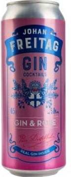 Слабоалкогольный напиток Johan Freitag GIN & ROSE 5 % 0.5 л (PLK4750142005741) 1242155 фото