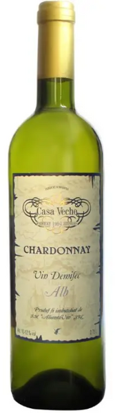 Вино Alianta vin Casa Veche Chardonnay біле напівсухе 10-12% 0.75 л (WNF4840042011574) 1215329 фото
