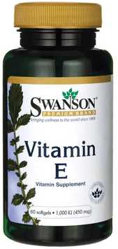 Swanson, Vitamin E 450 mg 60 sgels (SWA-11439) 608383 фото