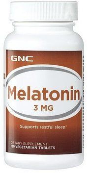 GNC Melatonin 3 mg 120 tabs 460623 фото