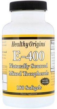 Healthy Origins E-400 180 Softgels Витамин E 534450 фото