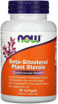 Now Foods Beta-Sitosterol Plant Sterols Бета-ситостерол 90 мягких таблеток 1158593 фото