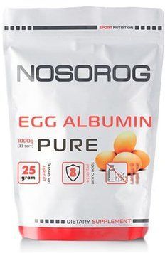 Протеин Nosorog Nutrition Egg Albumin 1000 g / 33 servings / Pure 912610 фото