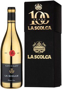 Вино La Scolca Gavi dei Gavi Etichetta Nera Golden, сухе біле, 0.75л, gift box (BW46407) 733975 фото