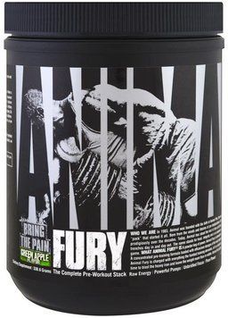 Universal Nutrition Animal Fury 330 g /20 servings/ Green Apple 413803 фото