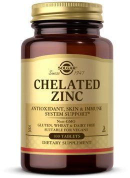 Solgar Chelated Zinc - 100 tabs 1467422 фото