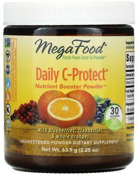 MegaFood Nutrient Booster Powder Daily C-Protect Ежедневный комплекс питательных веществ с Витамином C со вкусом фруктов 63,9 г 893738 фото