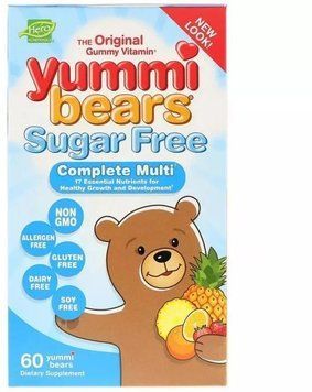 Hero Nutritional Products Yummi Bears Мультивітамінний комплекс для дітей 60 мармеладних ведмедиків 1117857 фото