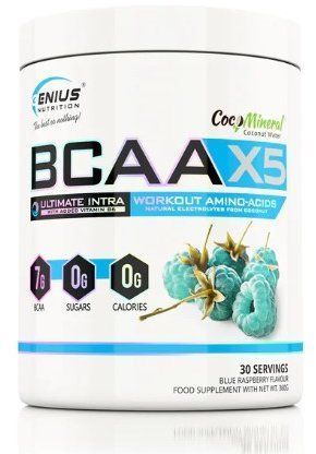 Genius Nutrition BCAA-X5 360 g / 30 servings / Blue raspberry 999671 фото