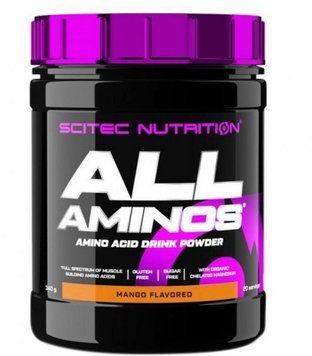 Амінокислота для спорту Scitec Nutrition All Aminos 340 g/20 servings/mango 996907 фото
