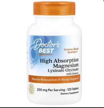 Doctor's Best, High Absorption Magnesium 100% Chelated with Albion Minerals, 100 mg, 120 Tablets (DRB-00025) 624066 фото