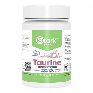 Stark Pharm Taurine Mega Tabs - 200 tabs 1470715 фото
