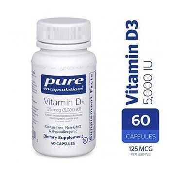 Pure Encapsulations Vitamin D3 5,000 МЕ 60 caps Витамин D3 (PE-00817) 554125 фото