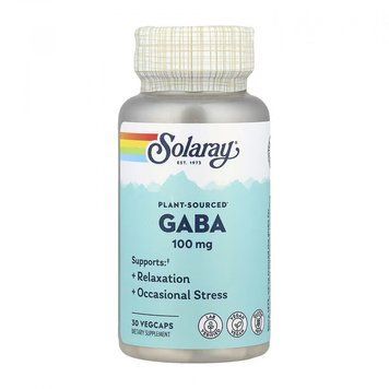 Solaray Gaba 100mg - 30 caps 1472081 фото