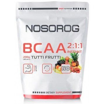 Амінокислота для спорту Nosorog Nutrition BCAA 2:1:1 200 г / 36 servings / Tutti Frutti 912086 фото