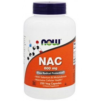 Now Foods N-Acetylcysteine 600 mg 250 caps 416628 фото