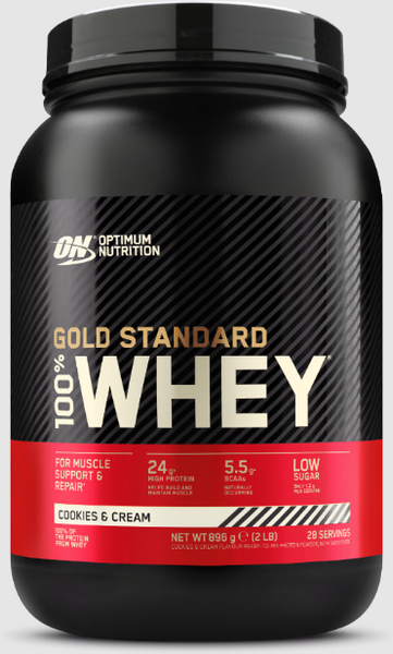 Optimum Nutrition Gold Standart 100% Whey 900 g / 30 servings / Cookies Cream 1323579 фото