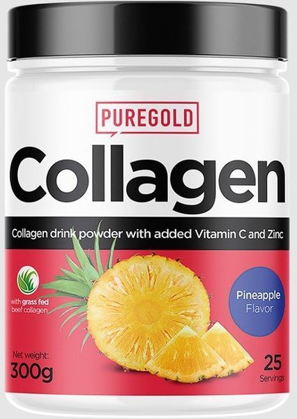 Pure Gold Protein Collagen Коллаген со вкусом ананас 300 грамм 934745 фото