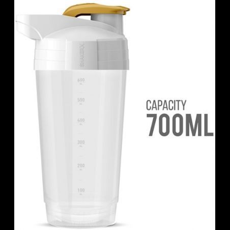 Шейкер Nutrend Shaker 2021 700 ml transparent with gold 1101985 фото