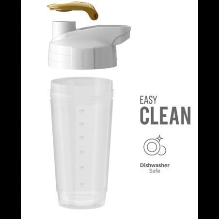 Шейкер Nutrend Shaker 2021 700 ml transparent with gold 1101985 фото