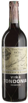 Вино Vina Tondonia Tinto Reserva 2001 червоне сухе 13% 0.75 л (BWT1316) 1232312 фото