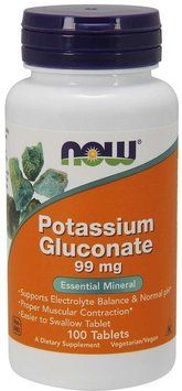 Now Foods Potassium Gluconate, 99 mg, 100 Tablets 685559 фото