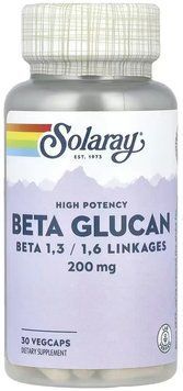 Solaray High Potency Beta Glucan 200mg - 30 Veg Capsules 1452849 фото