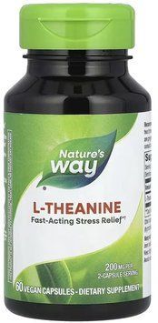 Nature's Way L-Theanine - 60 Veg Capsules 1453422 фото