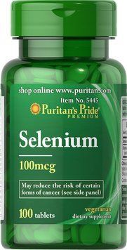 Puritan's Pride Selenium 100 mcg 100 tabs 384202 фото