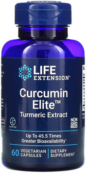 Life Extension Curcumin Elite Turmeric Extract Куркумин элитный экстракт куркумы 60 вегетарианских капсул 1159449 фото