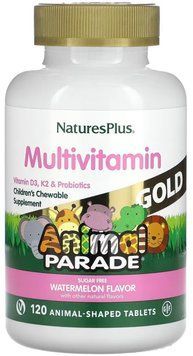 Nature's Plus Children's Gold Multivitamin - 120 Tablets Watermelon 1455620 фото