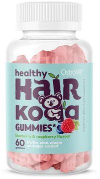 OstroVit Healthy Hair Koala Gummies Комплекс вітамінів та мінералів зі смаком чорниці та малини 60 желейок 970187 фото