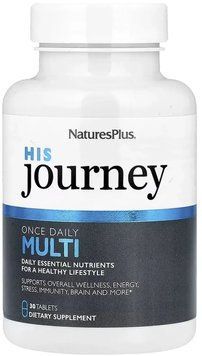 Nature's Plus His Journey Once Daily Multi - 30 tabs 1468814 фото