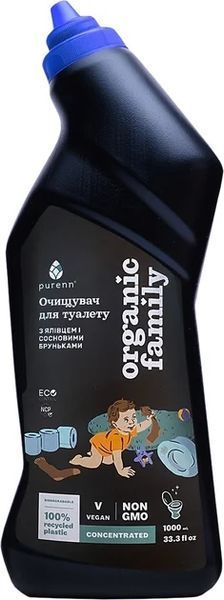 Натуральный туалетный очиститель Organic Family Purenn с можжевельником и сосновыми почками 1 л (4751024880128) 1323473 фото