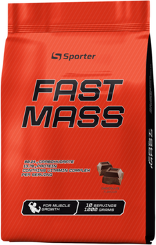 Гейнер Sporter Fast Mass 1000 g/10 servings/chocolate 1053457 фото