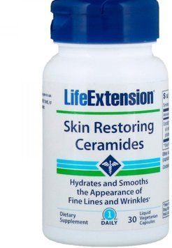 Life Extension Skin Restoring Ceramides 30 Liquid Veg Caps Восстановление кожи, керамиды 535727 фото