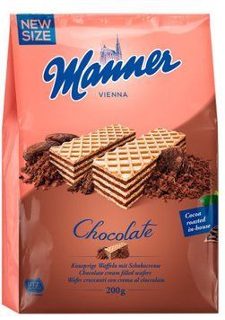 Вафлі Manner Chocolate з шоколадним кремом 200 г (9000331627212) 1237785 фото
