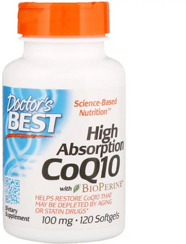 Doctor's Best CoQ10 with BioPerine 100 mg 120 Softgels (DRB-00183) 585177 фото