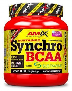 Амінокислота для спорту Amix Pro Synchro BCAA plus Sustamine 300 g/30 servings/Fruit Punch 966971 фото