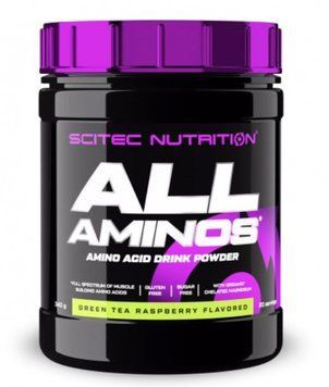 Амінокислота для спорту Scitec Nutrition All Aminos 340 g / 20 servings / green tea raspberry 996909 фото