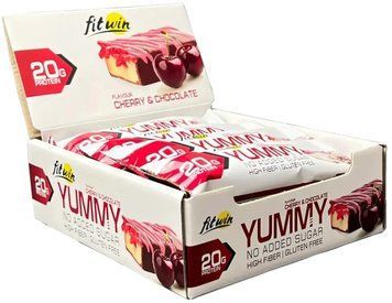 FitWin Yummy - 12x55g Cherry and Chocolate 1459733 фото