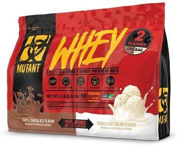 Протеин Mutant Whey Dual Chamber 1800 g /50 servings/ Triple Chocolate and Vanilla Ice Cream 719724 фото