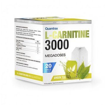 Жиросжигатель Quamtrax L-Carnitine 3000 20x25 ml Green Tea 721332 фото
