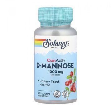 Solaray CranActin D-Mannose 1000mg - 60 vcaps 1472084 фото