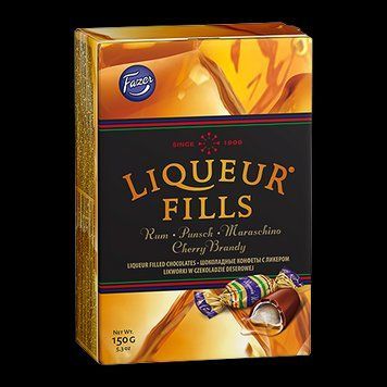 Цукерки "Liqueur Fills" з лікером Fazer, 150г (EDH6411401072666) 669474 фото